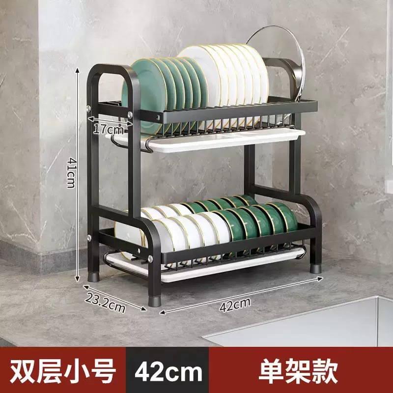 Estante de cocina estante de platos estante de almacenamiento de platos estante de drenaje estante de drenaje multifuncional palillos caja de almacenamiento armario para el hogar