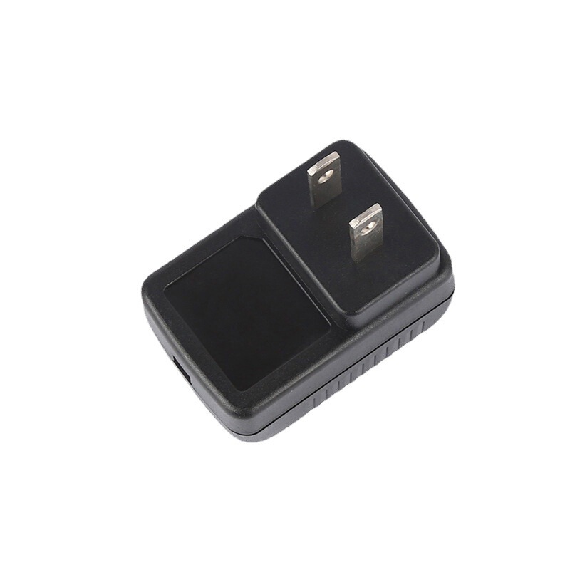 US standard black power adapter, stable output wall charger, compact DC power adapter