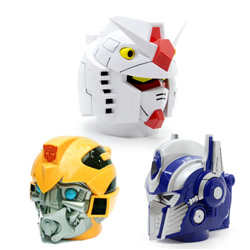 Creative Cartoon Animation Universal Man Gundam Qin Tianzhu Three-dimensional Stainless Steel Water Cup Bumblebee Coffee Cup Mug