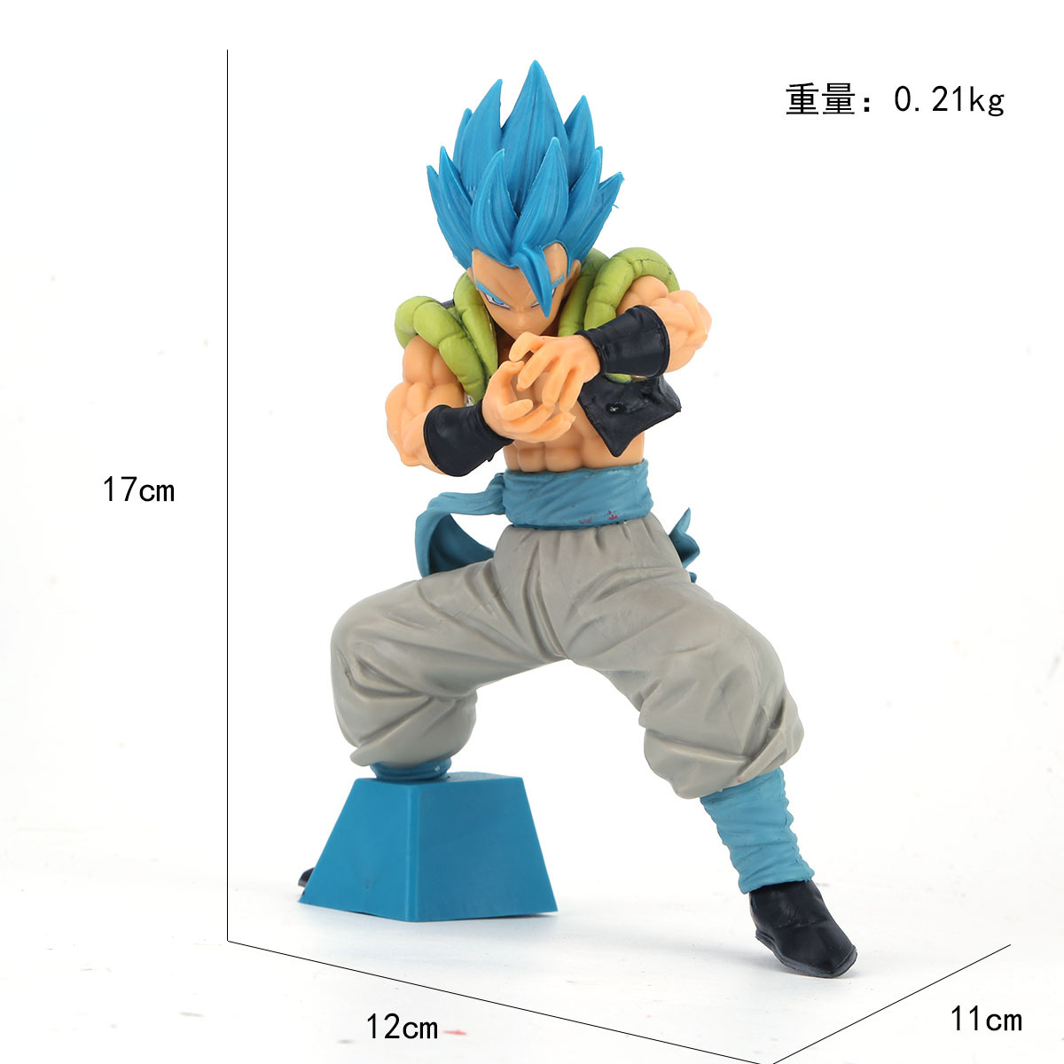 ドラゴンボールアニメのフィギュアスーパーサイヤ人悟空貝吉塔のデスクトップの置物の模型戦損超四悟吉塔