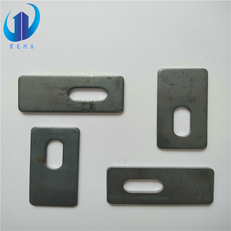 30mm*65mm边耳朵连接板铁片不镀锌边框连接件基坑护栏围栏配件