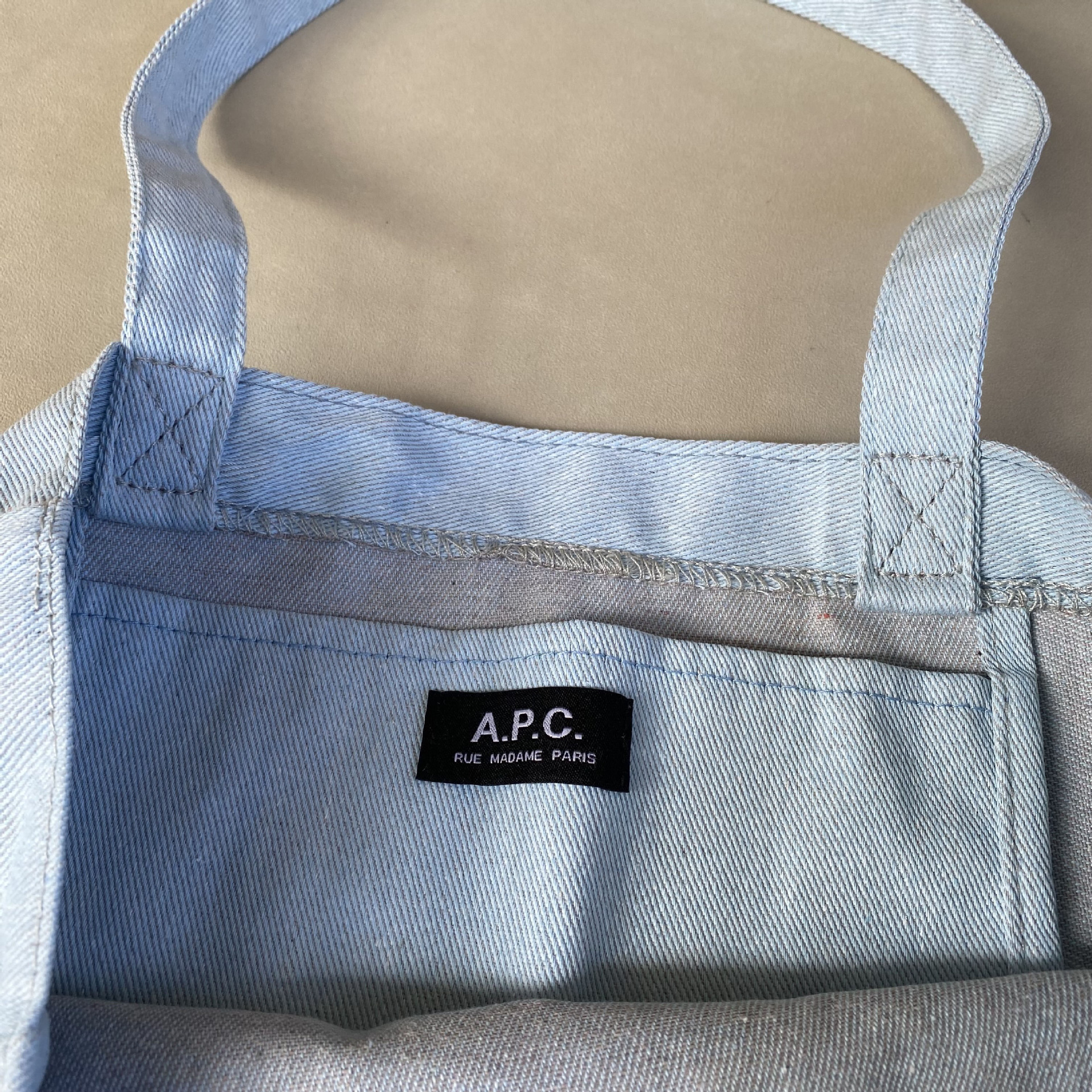 Single Shoulder Canvas Bag Simple Tote Bag Student Class Commute Artistic Denim Canvas Bag_voghion.com