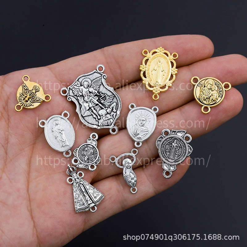 Новое ожерелье-розарий Triangle с трёхдырчатым соединителем, ювелирные аксессуары из сплава, в наличии на складе Amazon.