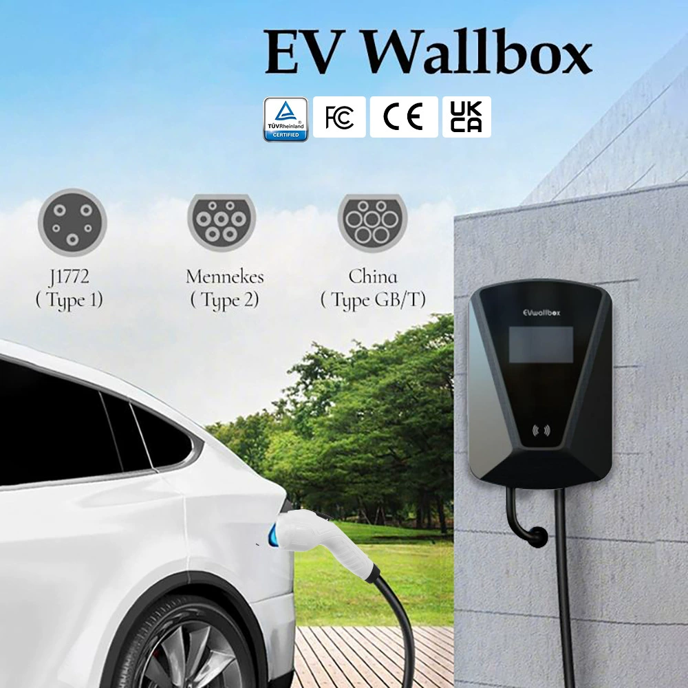 Новая энергия Tesla Electric Vehicle Интеллектуальная зарядная свая настенная подвесная AC 22 кВт Коммерческое сообщество Настенная зарядная свая