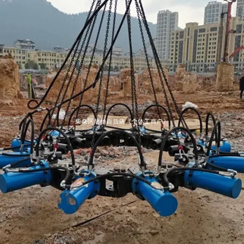 液压破桩机圆桩方桩桥梁建筑破桩截桩机工程机械混凝土水泥桩收割