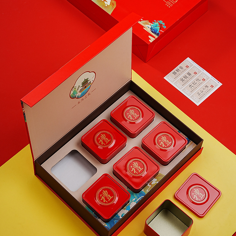 茶叶包装礼盒空盒装龙井碧螺春一斤装茶叶罐红茶绿茶空盒子