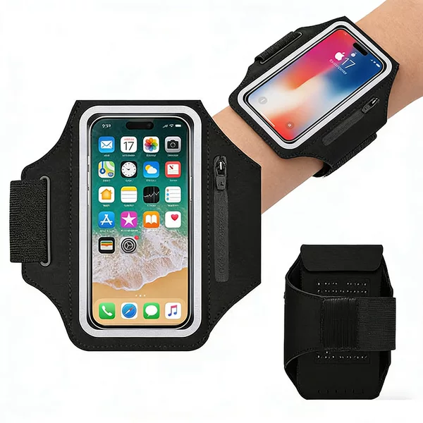 Outdoor Sports Mobile Phone Arm Bag iPhone Mobile Phone Arm Sleeve Touch Screen Arm Bag Running Mobile Phone Bag