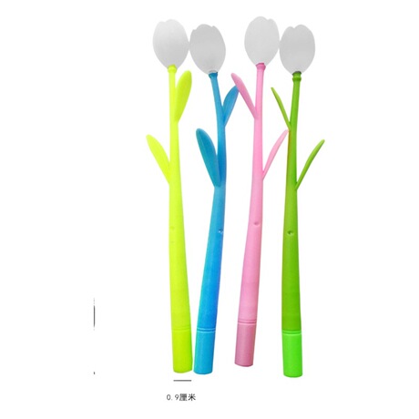 Flower Pens Tulip pen color changing Flower Gel Pen black water pen creative flo