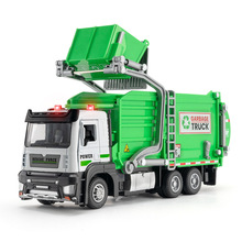 （盒装）仿真1比32垃圾回收处理合金环卫工程车模型摆件玩具代发