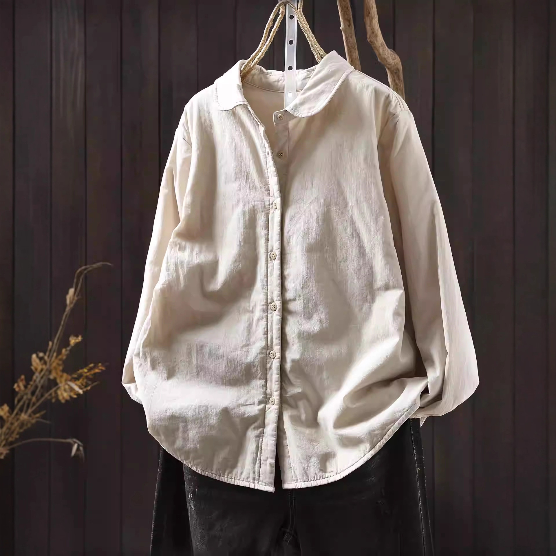 巨好看的夹棉外套女2025新款秋冬季洋气轻薄简约百搭超好看小棉服