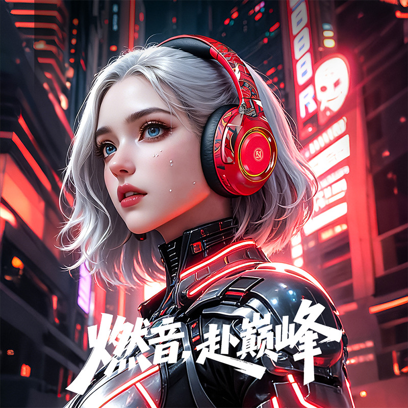 2026国潮风无线蓝牙耳机头戴式电竞游戏音效耳麦电脑运动跨境新款 - 3