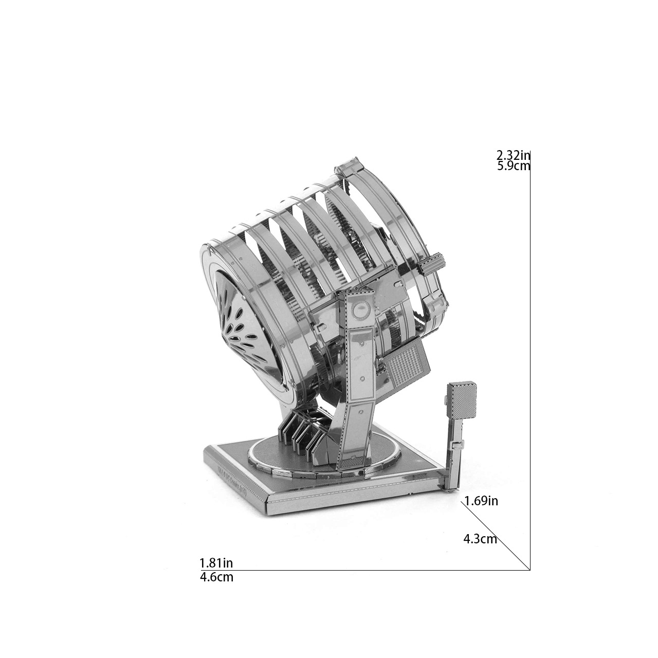 R2D2DIY puzzle de metal 3D hecho a mano modelo tridimensional para adultos Juguetes de puzzle de ensamblaje