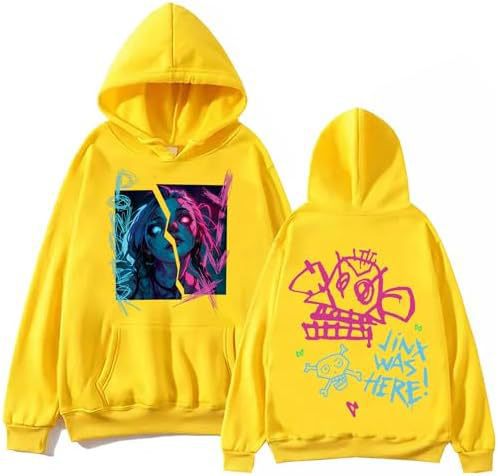 Arcane-Jinx Hoodie con Pockets, Men'S And Women