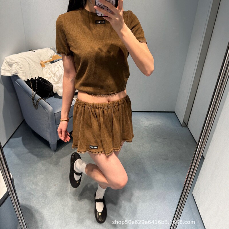 Nanyou Women's Clothing M Brand 26 Summer New Letter Logo Lace Trim Camisole Tank Top ➕ Women's skirt suit Nanyou Women's Clothing M Brand 26 Summer New Letter Logo Lace Trim Camisole Tank Top ➕ Women's skirt suit