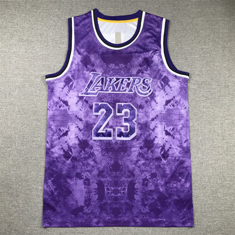 Lakers No. 23 Lebron James James Little Emperor Selected Edition Embroidered Basketball Uniform