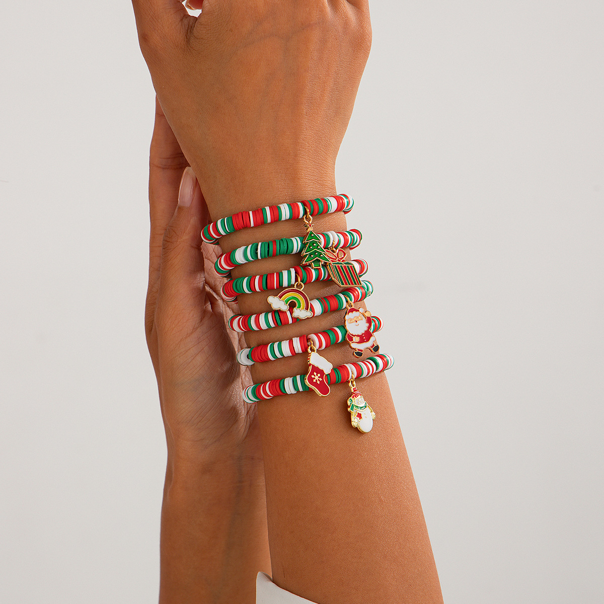 47g Weight Christmas Festival Women's Gender Cute Style Cute Beaded Bracelets Wholesale 13