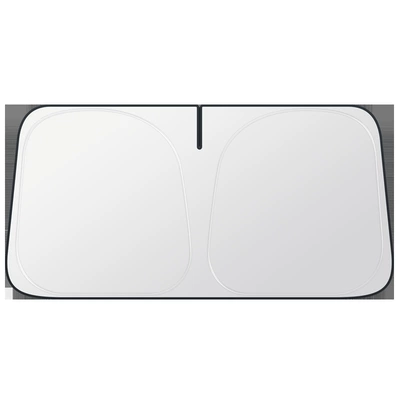 Sun shade and storable, silver-coated front sunshade - silver-silver-coated-large-size-14580