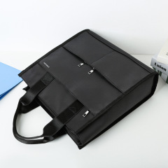 廠家直供網紅男士商務包手提防水文件包大容量多層拉鏈文件袋