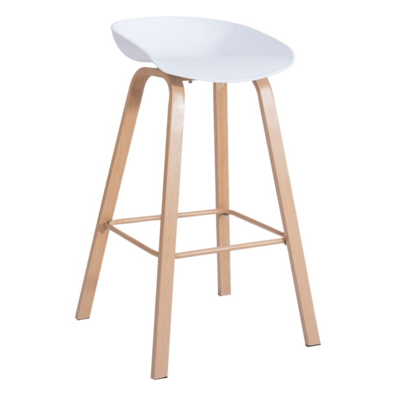Nordic ocio simple silla de la barra alta Silla de Bar taburete de plástico silla de la barra de hierro casa Foshan fábrica al por mayor