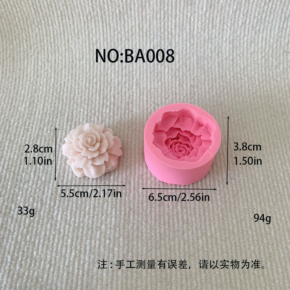 Silicone Mold BA008, Flower Shape for Soap, Fondant & Aromatherapy, Handmade DIY Small Kit