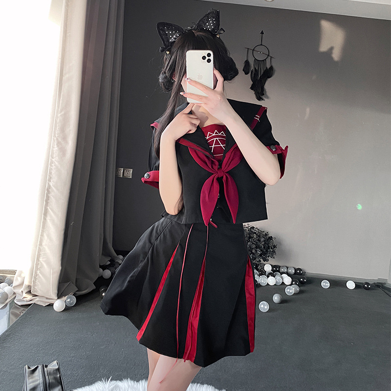 Diablo Bad Less Than Girl JK Uniform Deviruchi Basic Orthodox Sailor Suit Japanese College Style