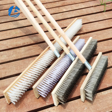 定制不锈钢丝刷长柄青苔硬毛地板刷刷水泥刷地砖清洁刷子厂家批发