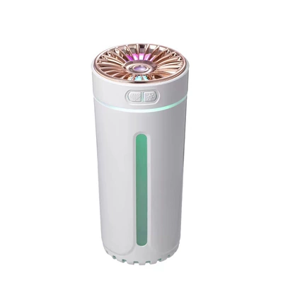 Cross-border new columnar humidifier mini USB home desktop office car aromatherapy creative gifts atmosphere light (Other Automotive Interior Supplies) - phantom-cup-usb-standard-edition-white