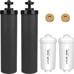 Berkey BB9卓上浄水器システムBB9-2重力浄水バケツPF-2フッ素・ヒロウ素除去フィルターエレメント焼結炭