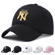 帽子韓國軟頂大標N洋基隊MLB棒球帽鴨舌帽潮牌純棉帽子批發