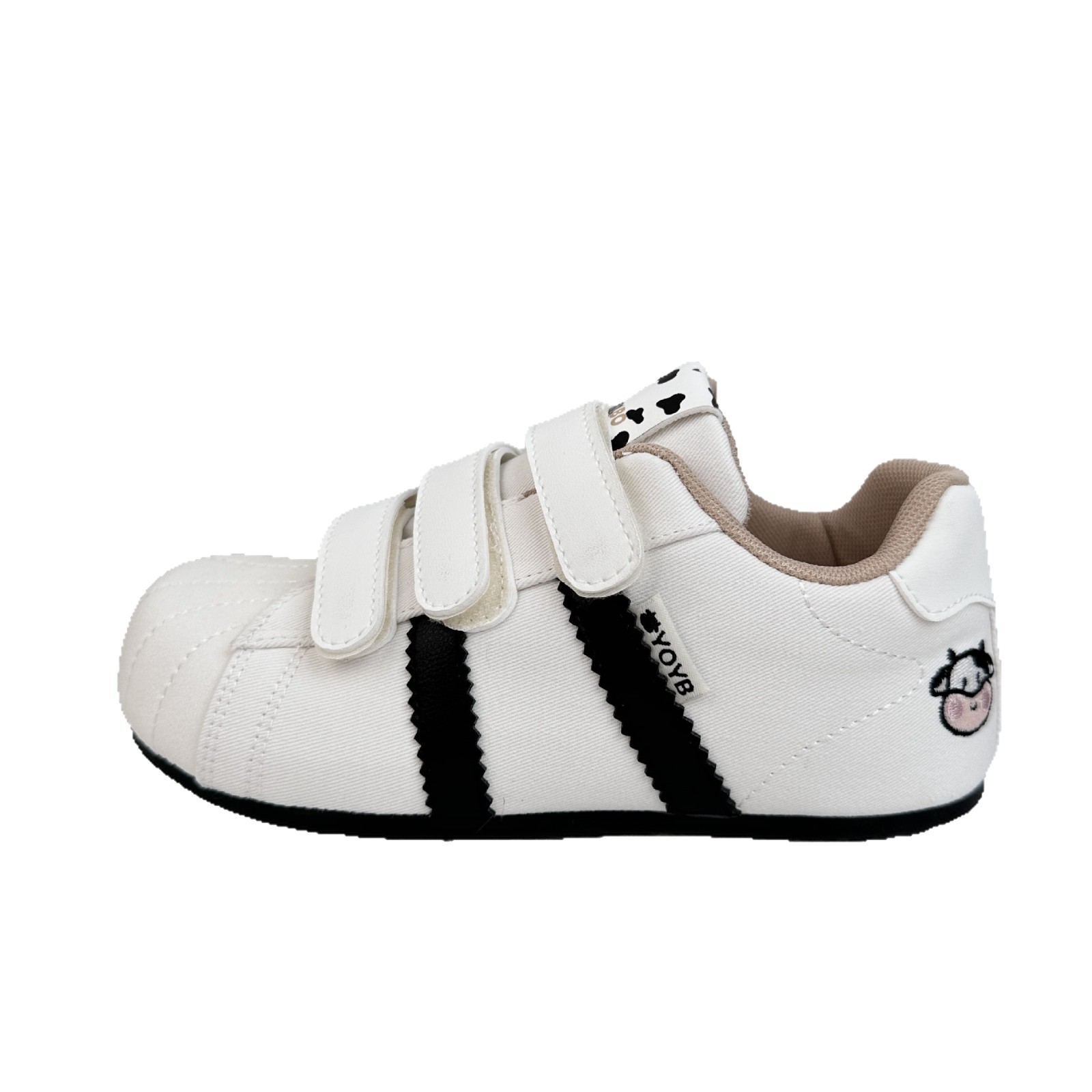 Farwave concha cabeza de dibujos animados zapatos de skate para mujeres 2025 nuevo verano velcro zapatos de moda zapatos bordados exquisitos zapatos planos