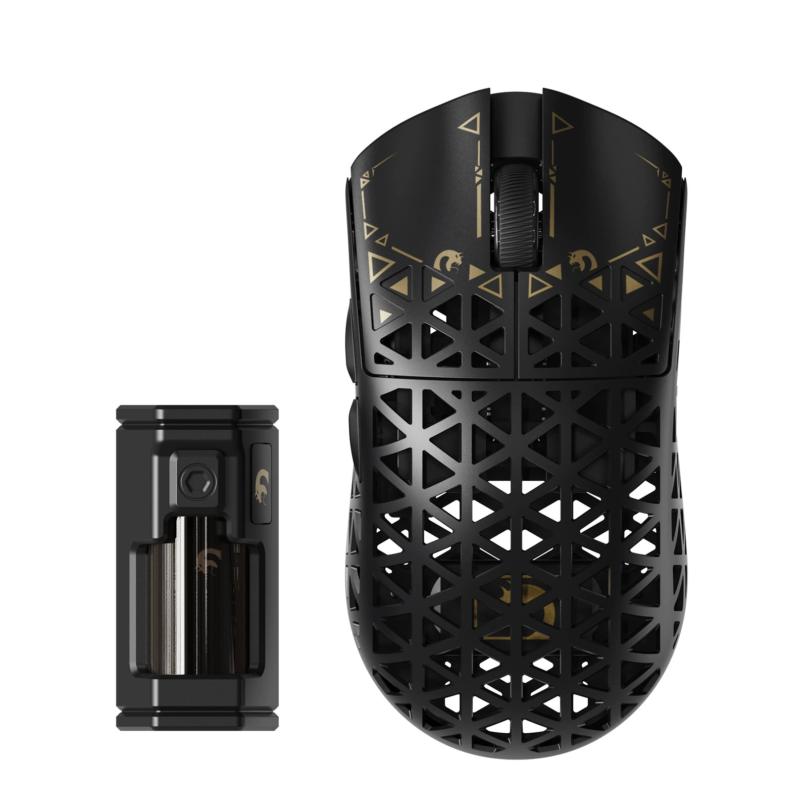 Mamba Snake M5 Ultra Карбоновое волокно, беспроводная мышь, лёгкий PAW3950, игровая, Bluetooth в 3 режимах, 8K мышь
