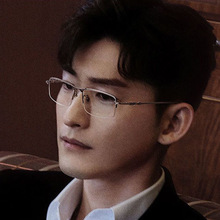 张翰克罗心半框近视眼镜成品商务时尚近视眼镜眉毛框休闲学生眼镜