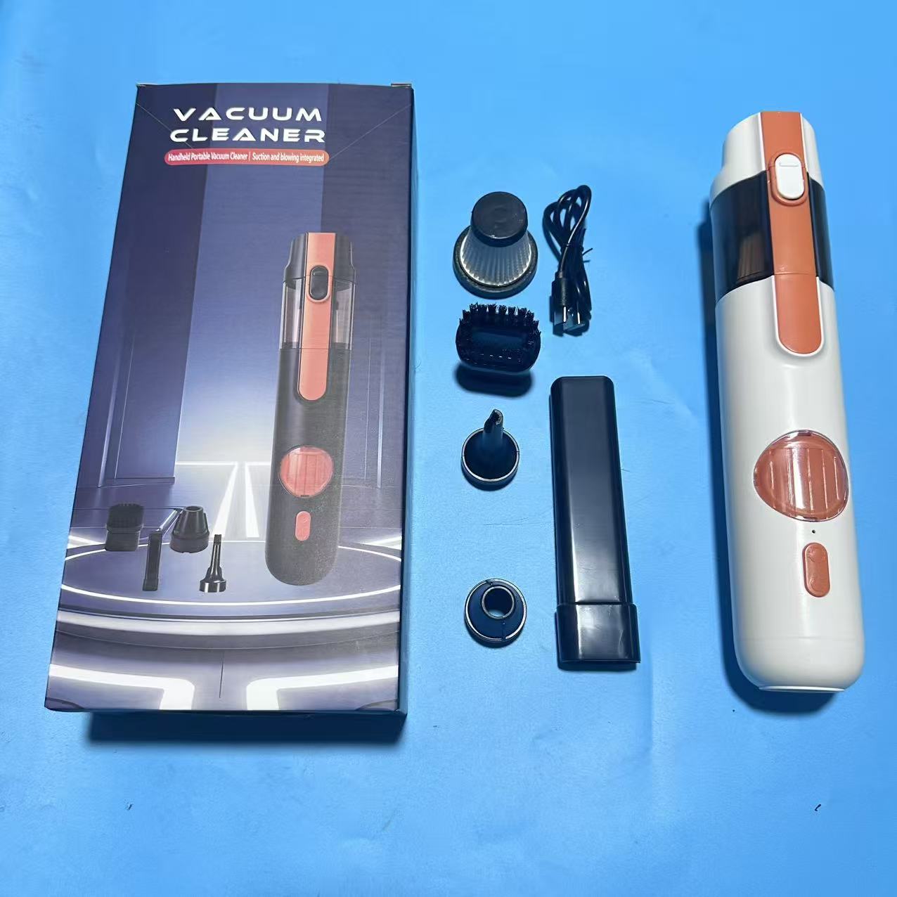 Cross-border car vacuum cleaner 2026 new model, super powerful suction, wireless, high-strength suction and blowing dual-use in one