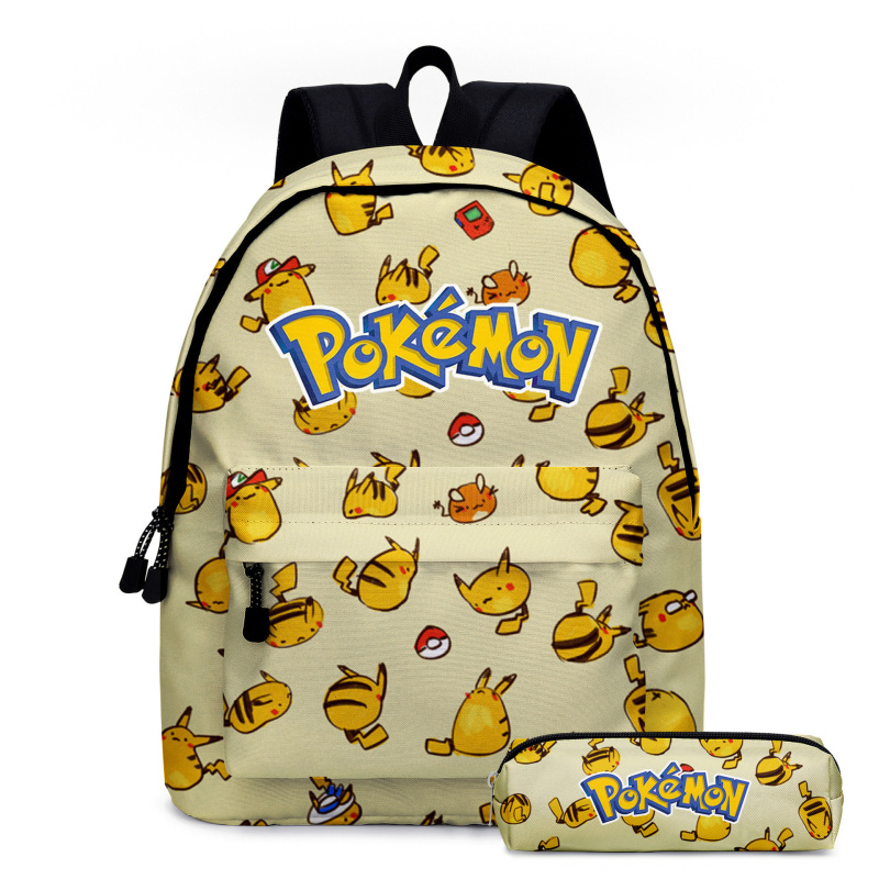 販売促進ピカチュウデジタル宝物キャラクターpokemonバックパック小中学生児童かばん筆袋2|undefined