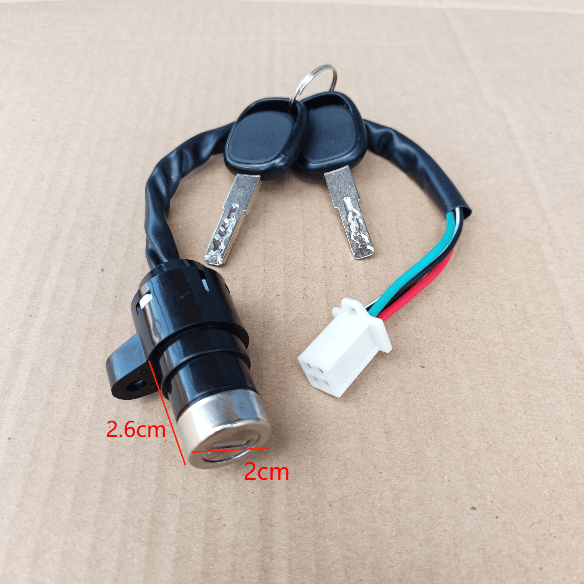 Three-Wheel Motorcycle Accessories Jialing 70 Dayang Dy90 Electric Ignition Switch 4-Wire Electric Lock