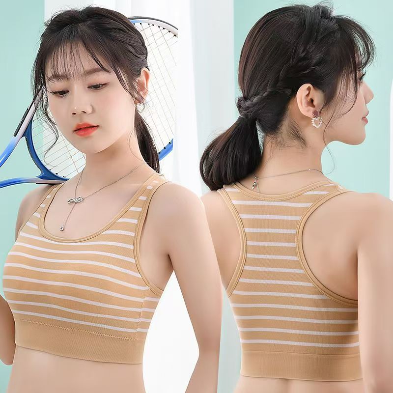 Chaleto de limpieza de pecho transfronterizo anti-desnudo, ropa interior para estudiantes de secundaria, ropa interior deportiva para mujeres image 3