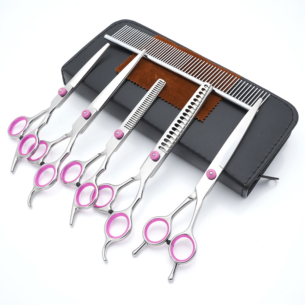 Tijeras de aseo para mascotas, tijeras de corte de pelo de acero inoxidable, tijeras especiales para perros, tijeras de dientes delgadas, tijeras de hueso de pescado, tijeras de corte de pelo de gato