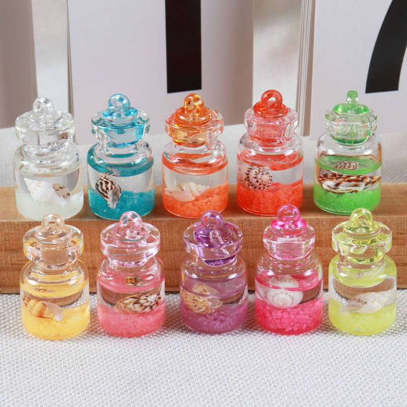 Transparent Glass Bottle Simulation Conch Luminous Floating Bottle Shell Earrings Bag Keychain Pendant DIY Jewelry Accessories Transparent Glass Bottle Simulation Conch Luminous Floating Bottle Shell Earrings Bag Keychain Pendant DIY Jewelry Accessories
