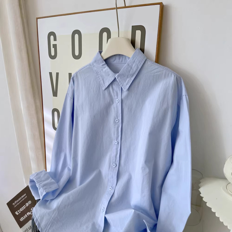 Shirt for Women, Youthful and Fresh Pink Shirt, Summer Petite Casual Chic Jacket, White Top Trendy 6030