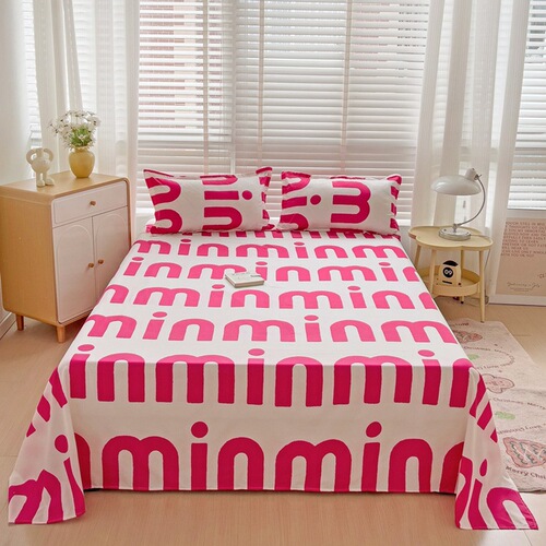 Single bed sheet for student dorms, 1.8m for double beds (unisex), fitted sheet for 1.5m single beds, and kids' pillowcases