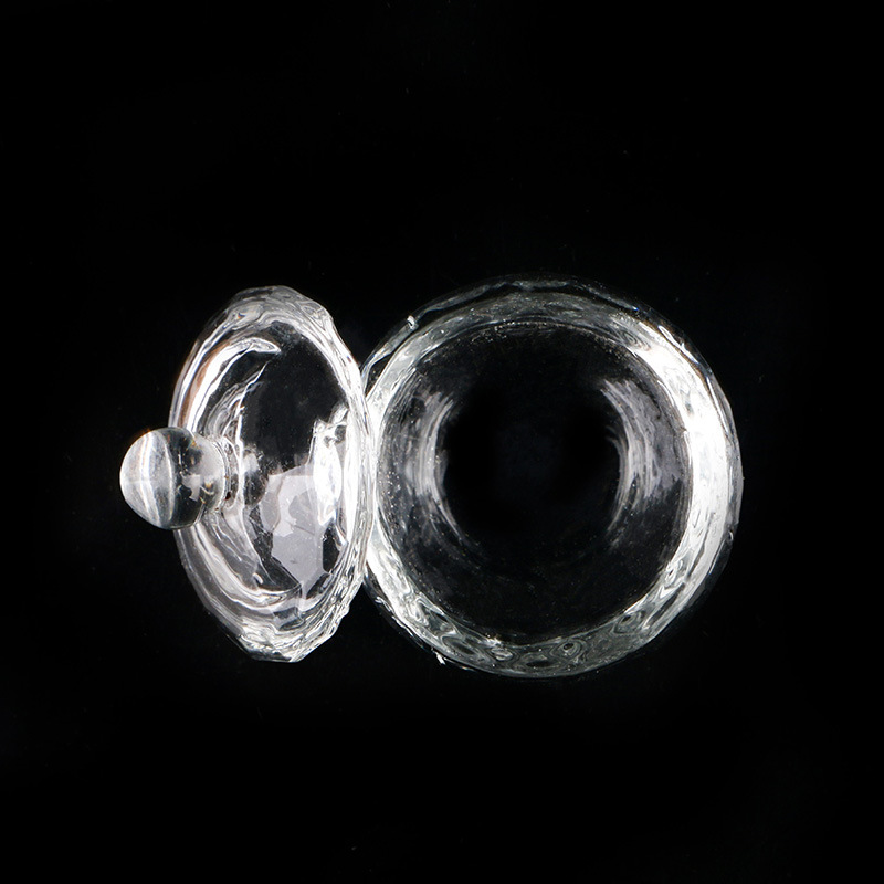 Nueva copa de cristal de manicura con tapa de forma especial taza de lavado de pluma Cristal líquido manicura taza octogonal