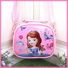 A new creative two -sided pattern handbody PU leather girl shoulder bag