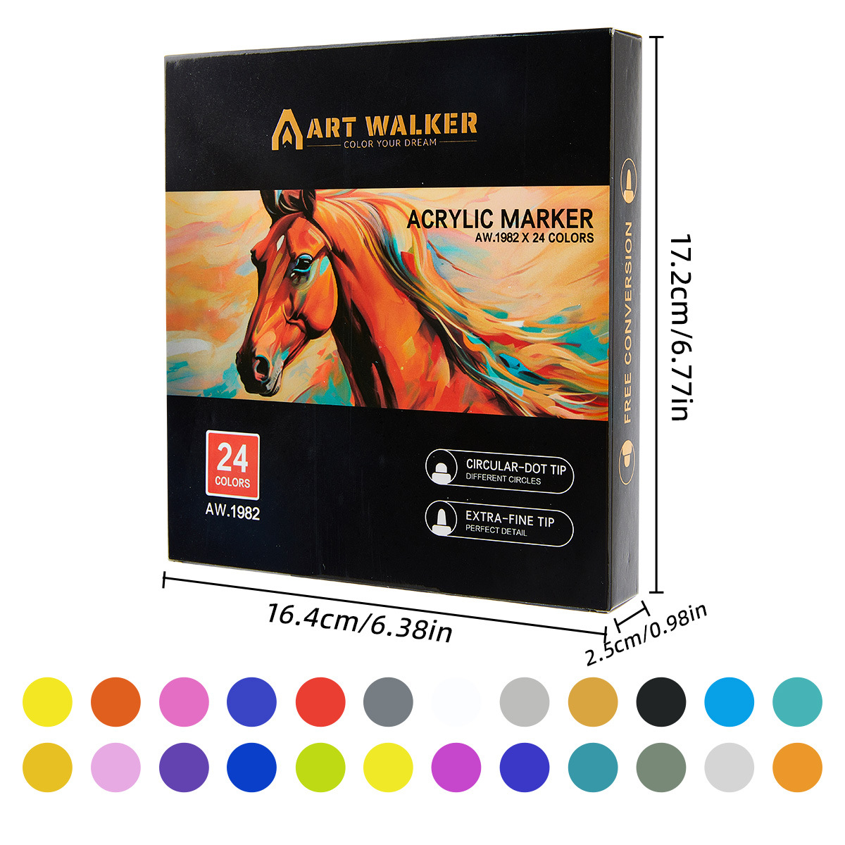 24색 패브릭 펜 세트