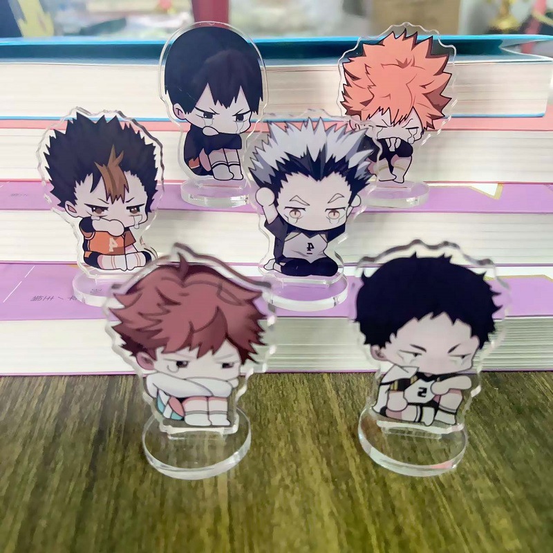Acrylic small standing star humanoid cartoon volleyball boy peripheral acrylic special-shaped animation ornaments