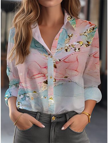 International Trade Cross-border 2024 European and American Style Cardigan with 3D Flower Print Long-Sleeved Shirt for Women High-End and Versatile Top