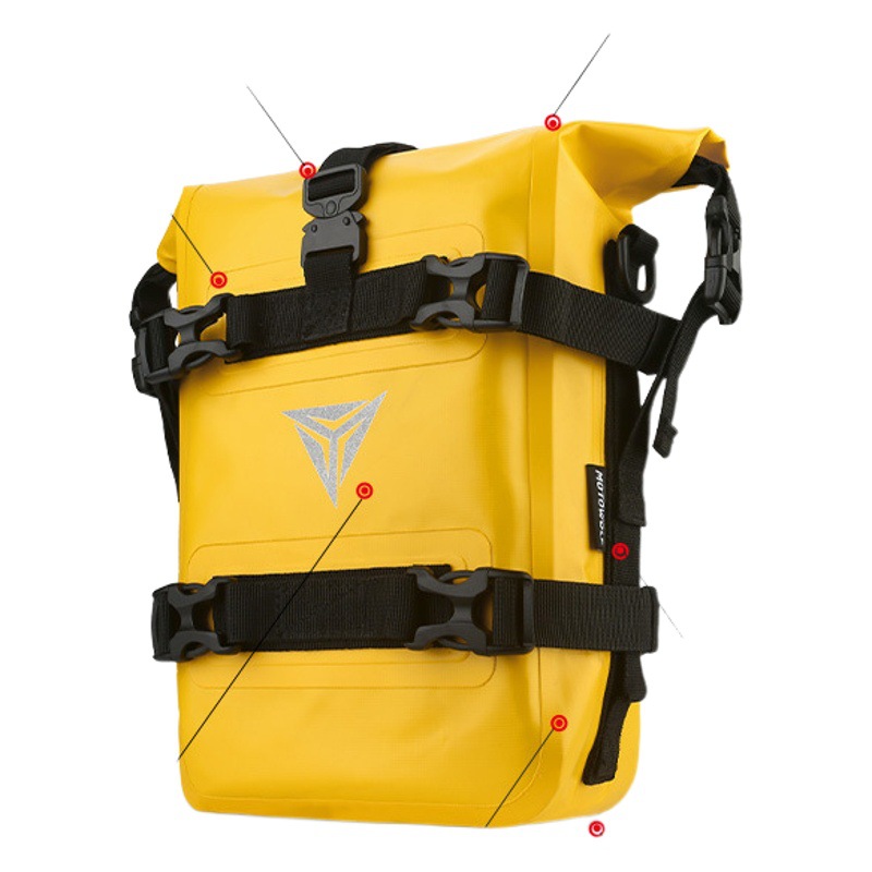 Bolsa de protección de barras impermeable para motocicleta Bolsa lateral de protección de barras modificada para motocicleta Bolsa impermeable de desmontaje rápido Bolsa de coche multifuncional de gran capacidad