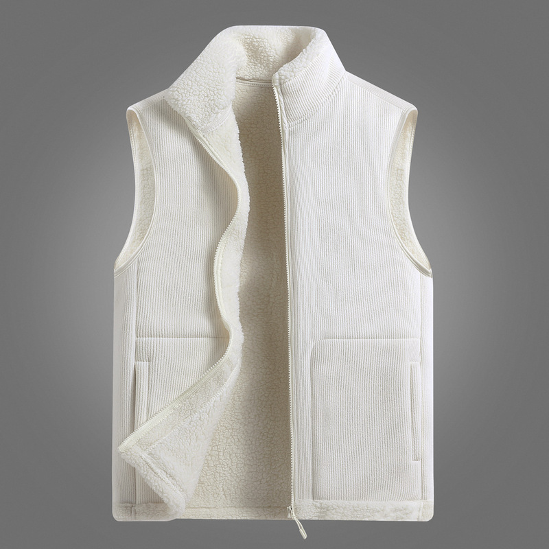 Women's Fleece Vest with Extra Fleece Lining, Thickened, Loose Fit, Large Size, Outdoor Sports Fleece Jacket, Vest, Gilet, Outerwear for Men