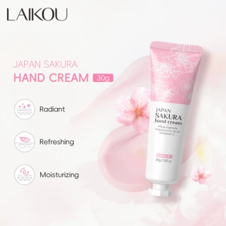 LAIKOU莱蔻樱花护手霜30g补水保湿手部护理手霜厂家批发代发现货