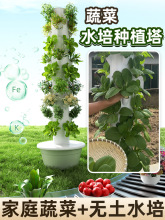 空间树水培塔蔬菜种植箱花盆架垂直无土栽培设备阳台智能种植机