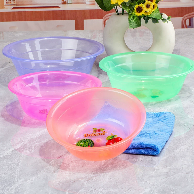 Красочные полупрозрачные пластиковые маленькие горшки, маленькие мини-круглые горшки, маленькие миски, горшки для смешивания цветов, горшки для ягод, умывальники, суповые кастрюли.